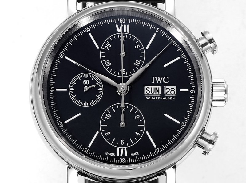 IWC 포르투기제 크로노그래프 스틸 워치 001-251473