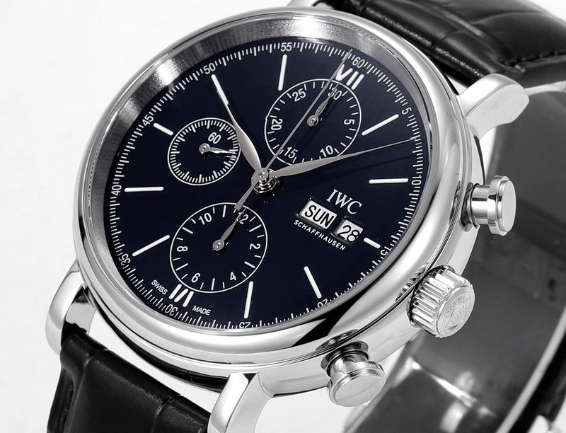 IWC 포르투기제 크로노그래프 스틸 워치 001-251473