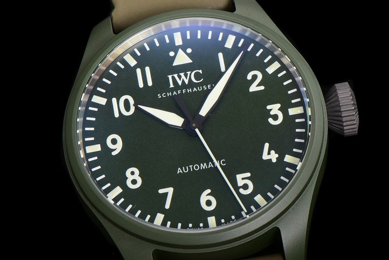 IWC 포레스트 그린 세라믹 티타늄 오토매틱 시계 001-251475
