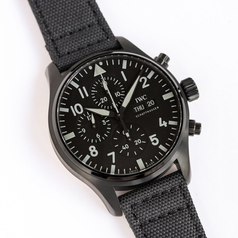 IWC 파일럿 크로노그래프 남성 기계식 시계 001-251477