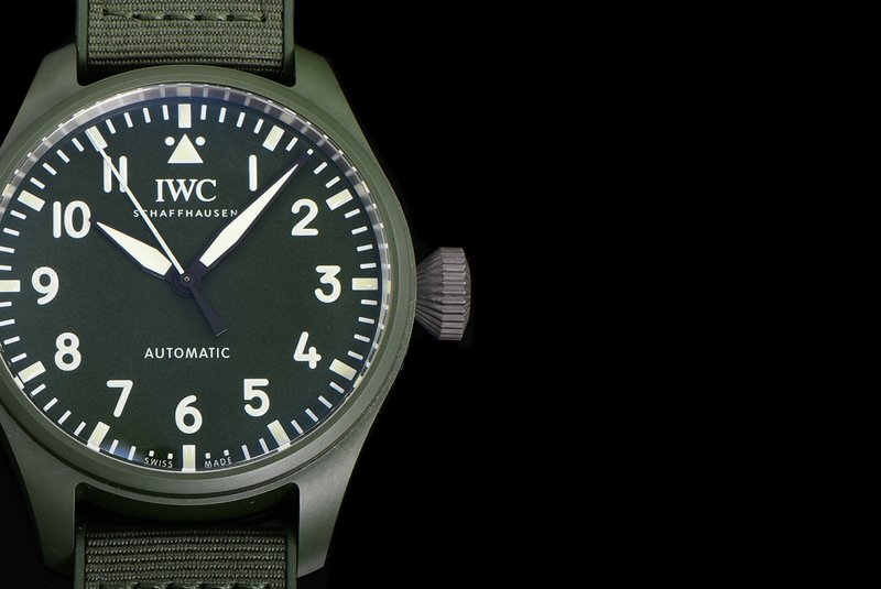 IWC 포레스트 그린 세라믹 티타늄 오토매틱 시계 001-251498