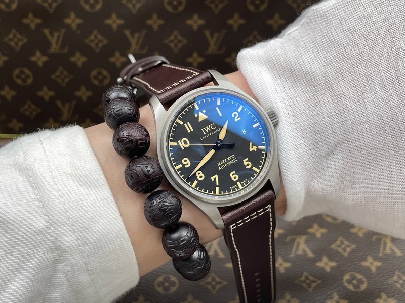 IWC 파일럿 마크 시리즈 빈티지 티타늄 케이스 시계 001-251603