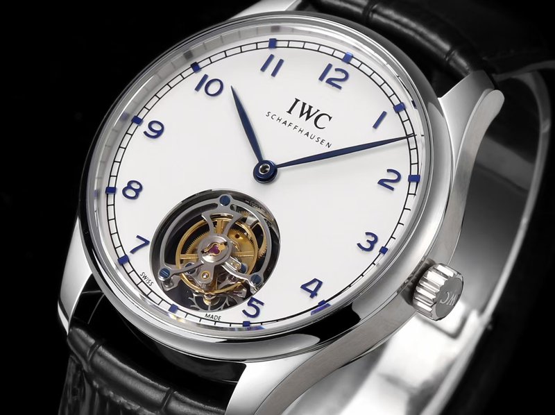 IWC 포르투기즈 수동 권 투르비옹 워치 001-251608