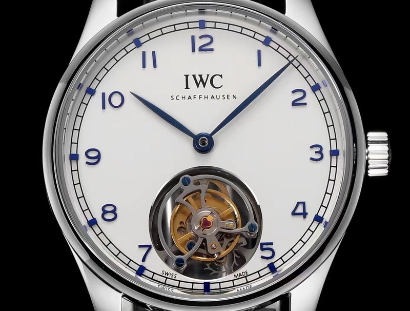 IWC 포르투기즈 수동 권 투르비옹 워치 001-251608