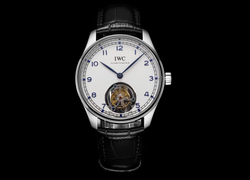 IWC 포르투기즈 수동 권 투르비옹 워치 001-251608