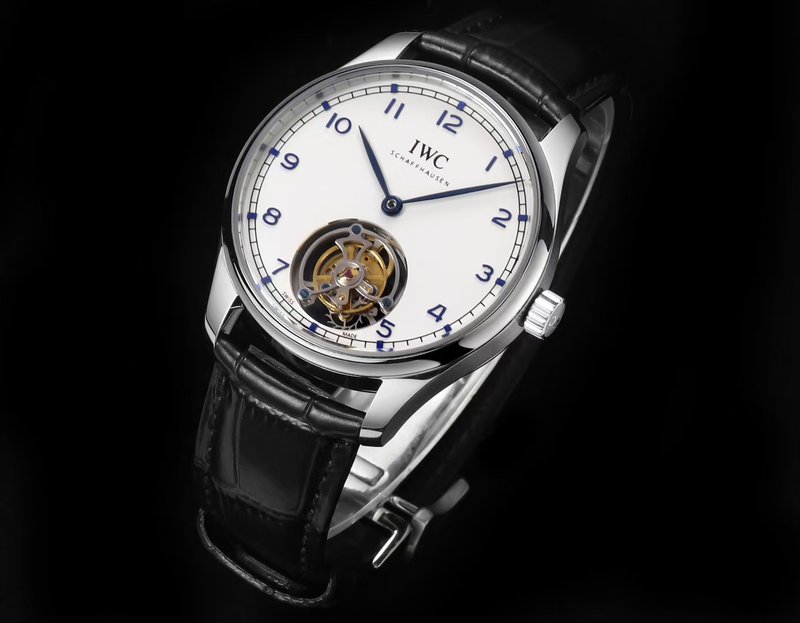 IWC 포르투기즈 수동 권 투르비옹 워치 001-251608