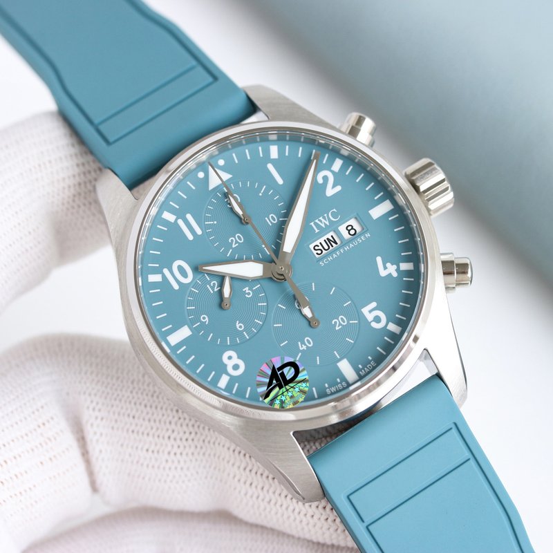 IWC 파일럿 시리즈 블루 다이얼 스틸 워치 001-251626