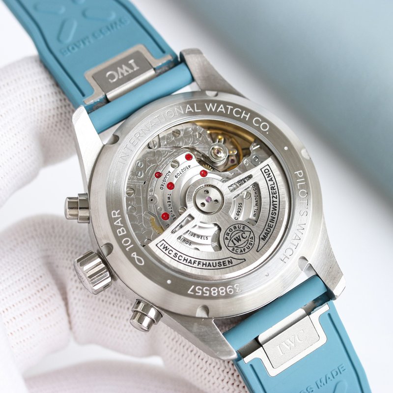IWC 파일럿 시리즈 블루 다이얼 스틸 워치 001-251626