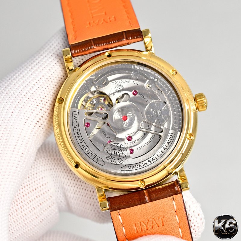 IWC 장기 동력 문페이즈 전문가 복제 시계 001-251627