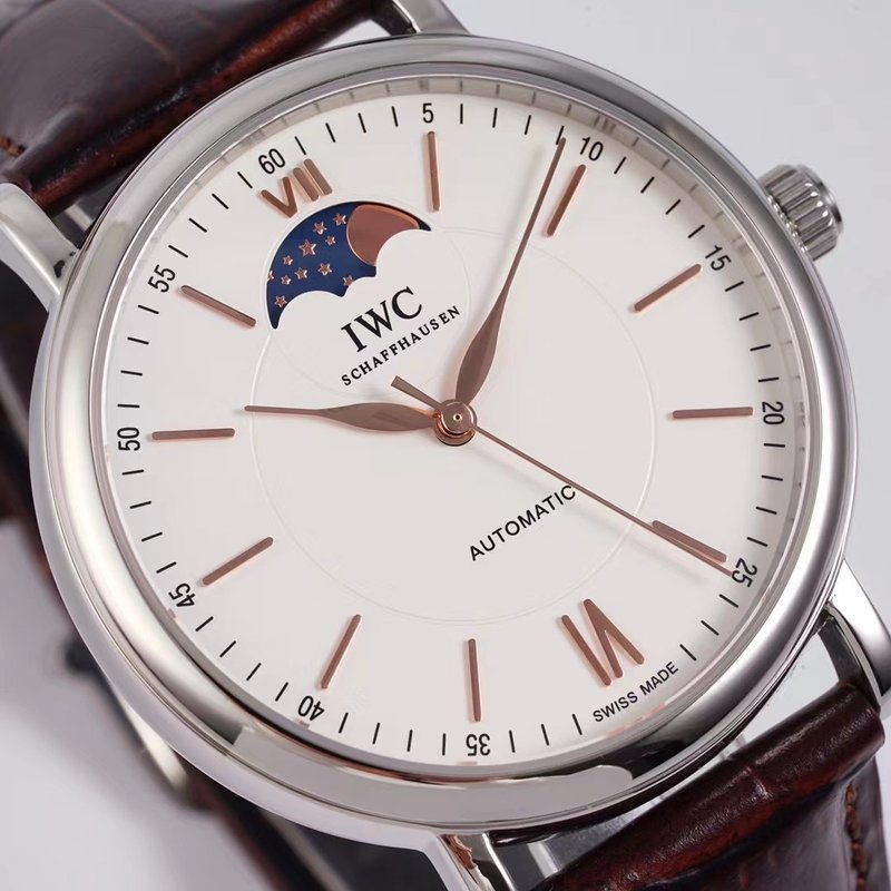 IWC 포트피노 문페이즈 오토매틱 남성 시계 001-251630