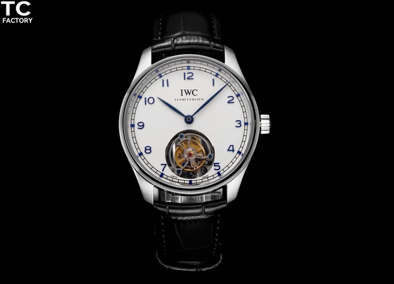 IWC 포르투기제 트루 투어빌롱 수동 와인딩 시계 001-251659