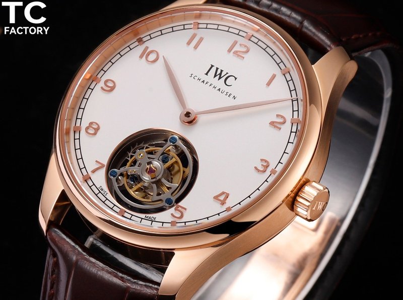 IWC 포르투기제즈 투어빌롱 수동 기계식 시계 001-251660