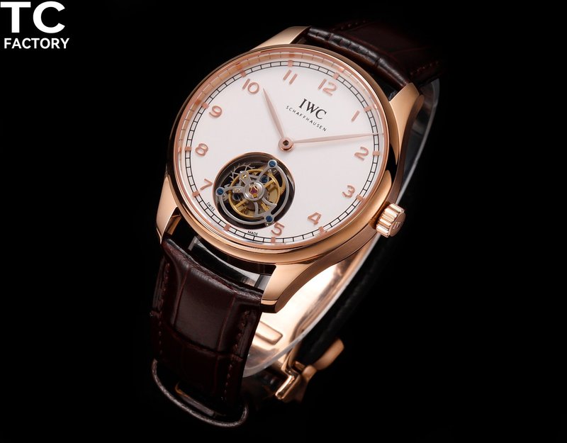 IWC 포르투기제즈 투어빌롱 수동 기계식 시계 001-251660
