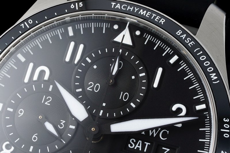 IWC 파일럿 시리즈 스틸 러버 스트랩 시계 001-251695