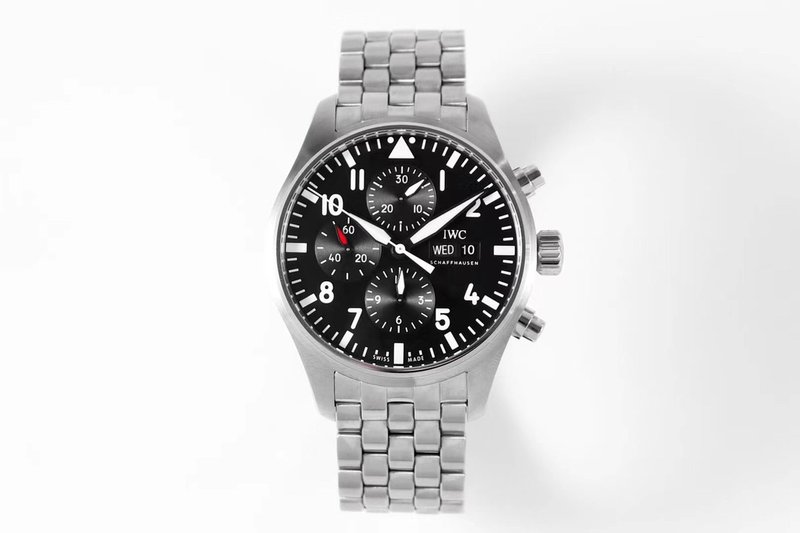 ZF IWC 파일럿 크로노그래프 토매틱 남성 시계 001-251698