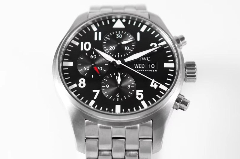 ZF IWC 파일럿 크로노그래프 토매틱 남성 시계 001-251698
