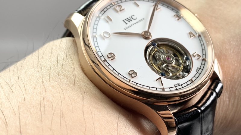 IWC 포르투기제 플라잉 투르비옹 수동 기계식 시계 001-251712