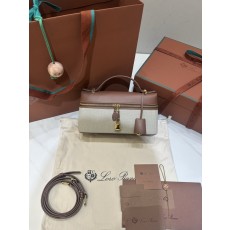 로로피아나 캔버스 레더 핸드백 크로스백 001-252089
