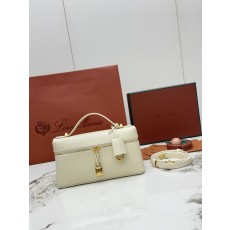 로로피아나 엑스트라백 L23 평문 소가죽 핸드백 숄더백 001-252132