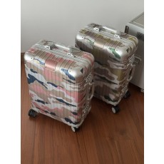 리모와 알루미늄 마그네슘 합금 카모플라주 기내용 캐리어 001-252205