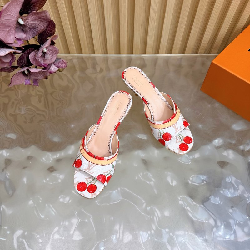 루이비통 모노그램 캔버스 힐 슬리퍼 001-252293