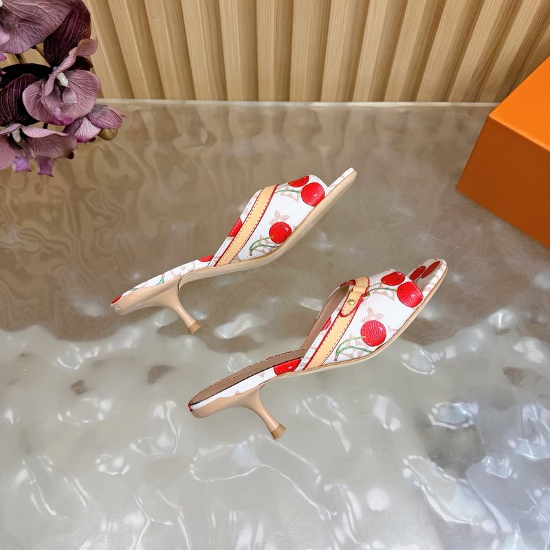 루이비통 모노그램 캔버스 힐 슬리퍼 001-252293