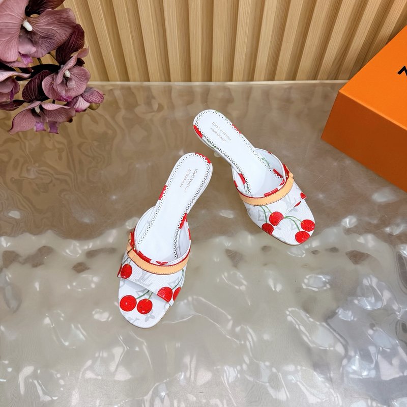 루이비통 모노그램 캣힐 슬리퍼 001-252295