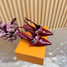 루이비통 바이브 체인 백스트랩 족구두 키틴힐 샌들 001-252350