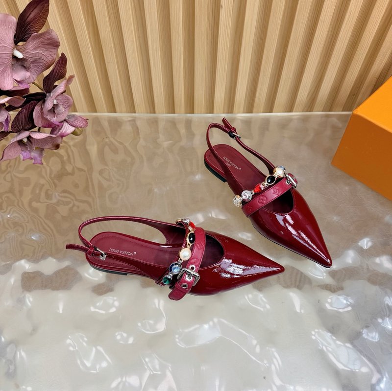 루이비통 바이브 체인 백스트랩 족구두 키틴힐 샌들 001-252355