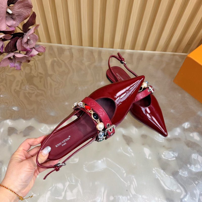 루이비통 바이브 체인 백스트랩 족구두 키틴힐 샌들 001-252355