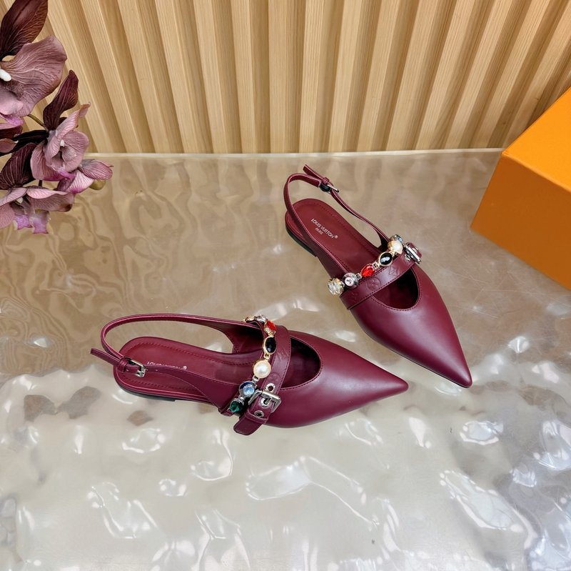 루이비통 바이브 체인 백스트랩 족구두 키틴힐 샌들 001-252359