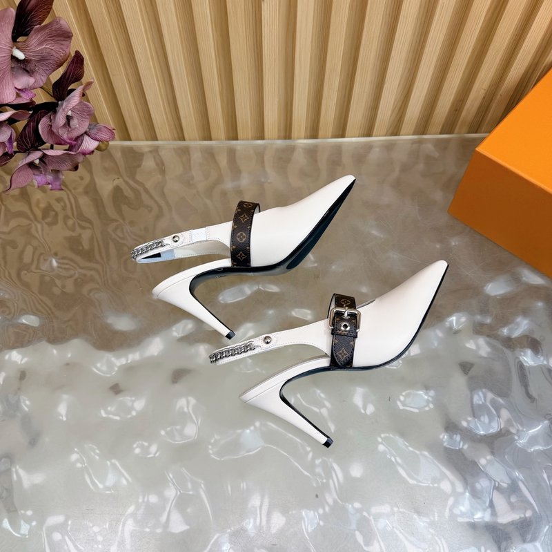 루이비통 바이브 체인 백슬링 포인트 샌들 001-252362
