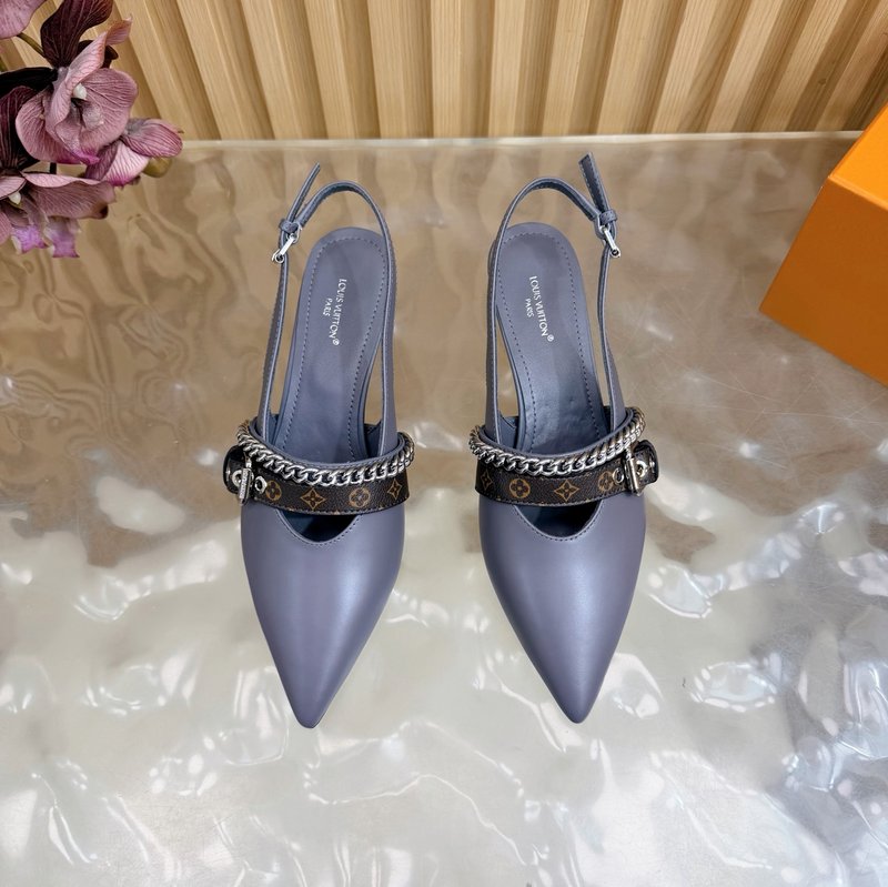 루이비통 바이브 체인 백스트랩 족구두 샌들 001-252372