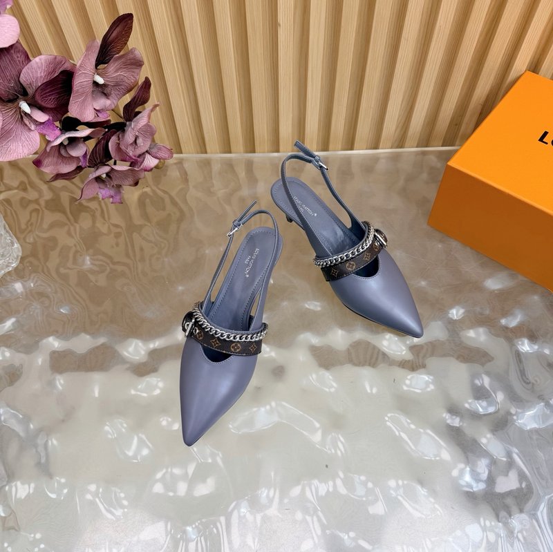 루이비통 바이브 체인 백스트랩 족구두 샌들 001-252372
