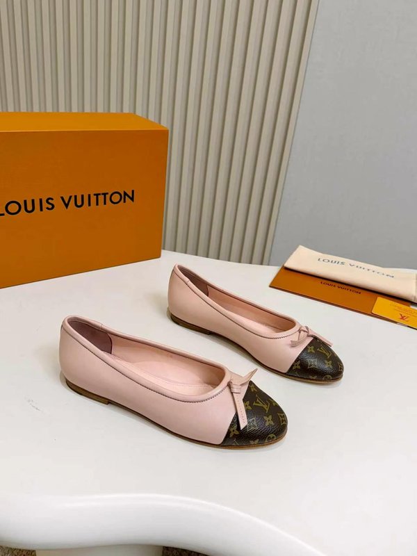 루이비통 모노그램 리본 포인트 발레플랫 001-252392
