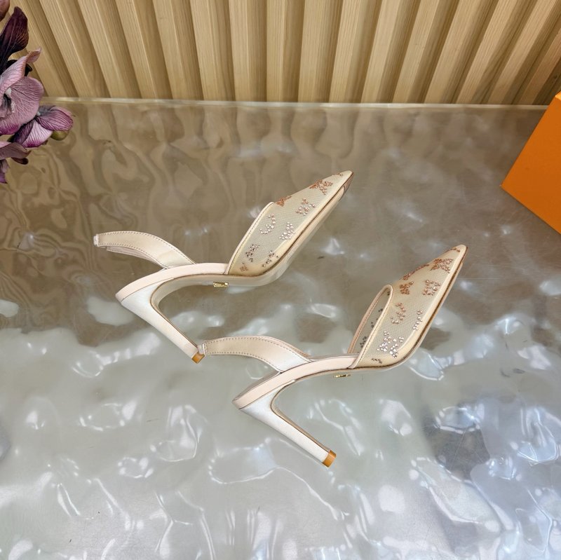 루이비통 메쉬 크리스털 뮬 샌들 001-252398
