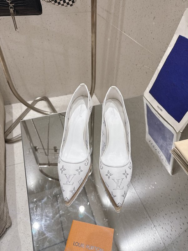 LV 메쉬 크리스탈 하이힐 펌프스 001-252418