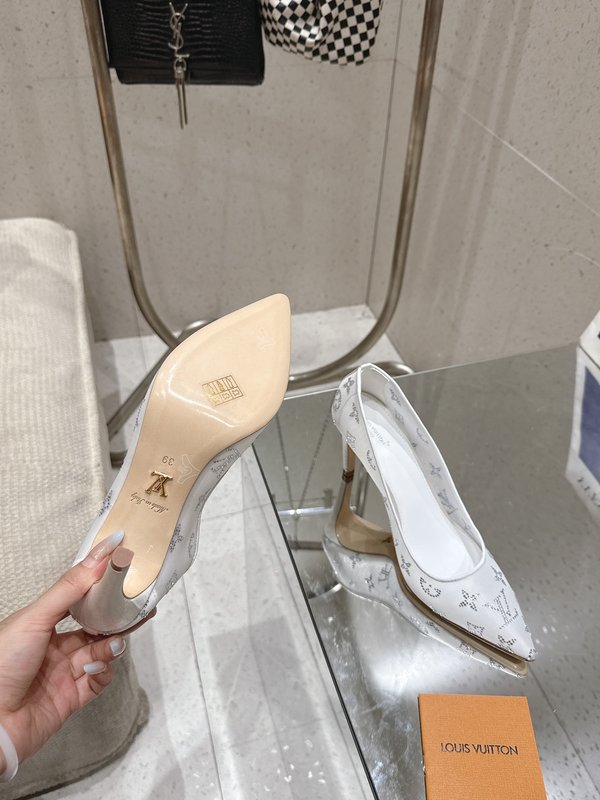 LV 메쉬 크리스탈 하이힐 펌프스 001-252418
