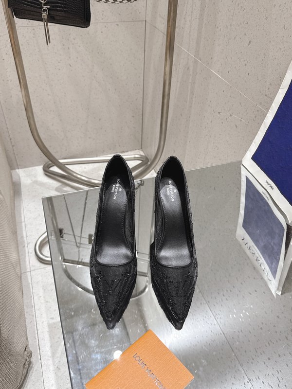 LV 메쉬 크리스탈 하이힐 프스 001-252419