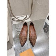 LV 메쉬 라인스톤 자수 하이힐 001-252427
