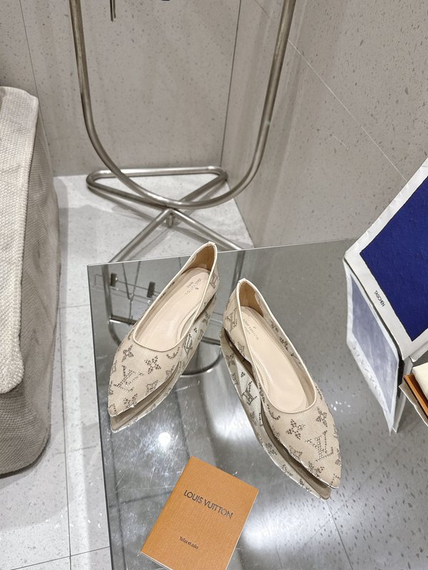 LV 메쉬 크리스탈 하이힐 001-252428