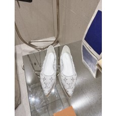 LV 메쉬 크리스탈 자수 하이힐 001-252436