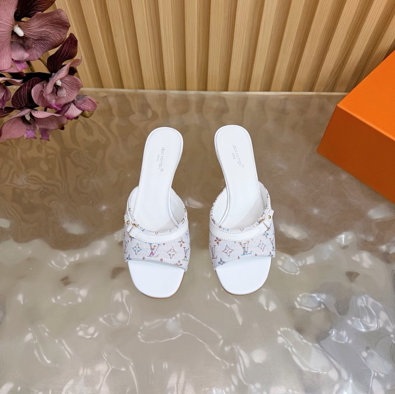 루이비통 모노그램 캔버스 힐 슬리퍼 001-252458