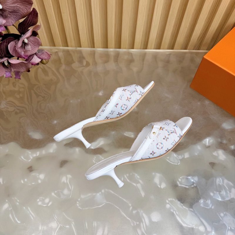 루이비통 모노그램 캔버스 힐 슬리퍼 001-252458
