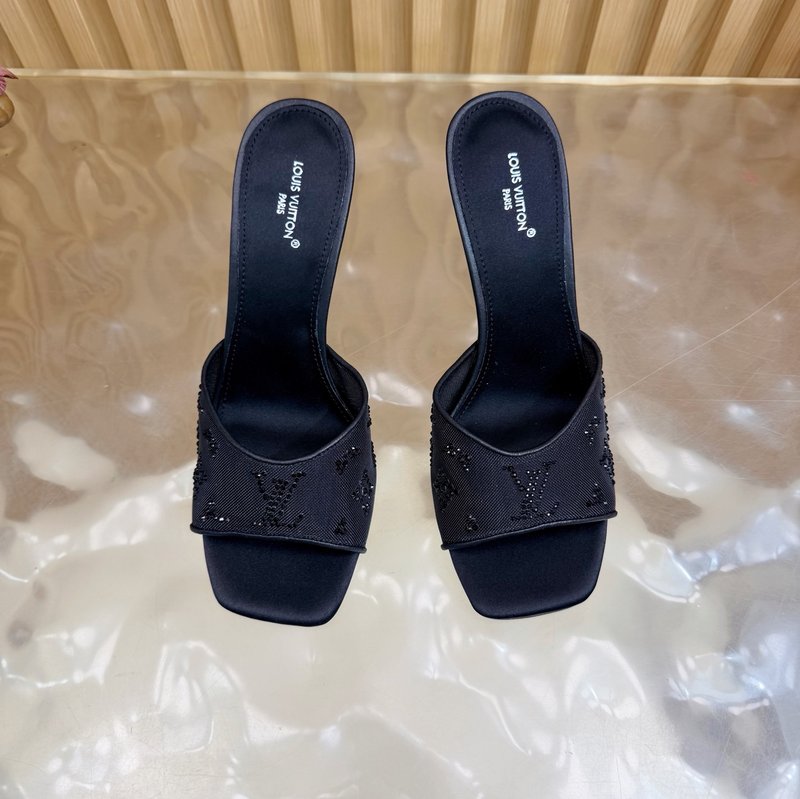 루이비통 메쉬 크리스털 뮬 샌들 001-252475