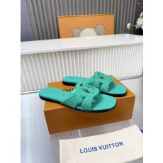LV 스웨이드 양피 안감 가죽 밑창 샌들 슬리퍼 001-252478