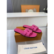 LV 매트 가죽 양피 안감 가죽바닥 샌들 슬리퍼 001-252480