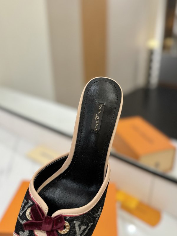 LV 모노그램 데님 스이스 하이힐 샌들 001-252499