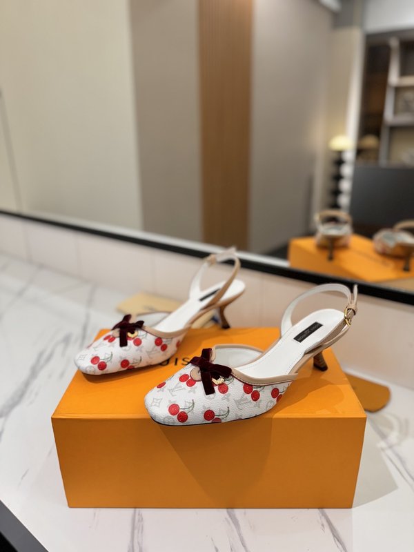 LV 모노그램 데님 스파이스 하이힐 샌들 001-252501