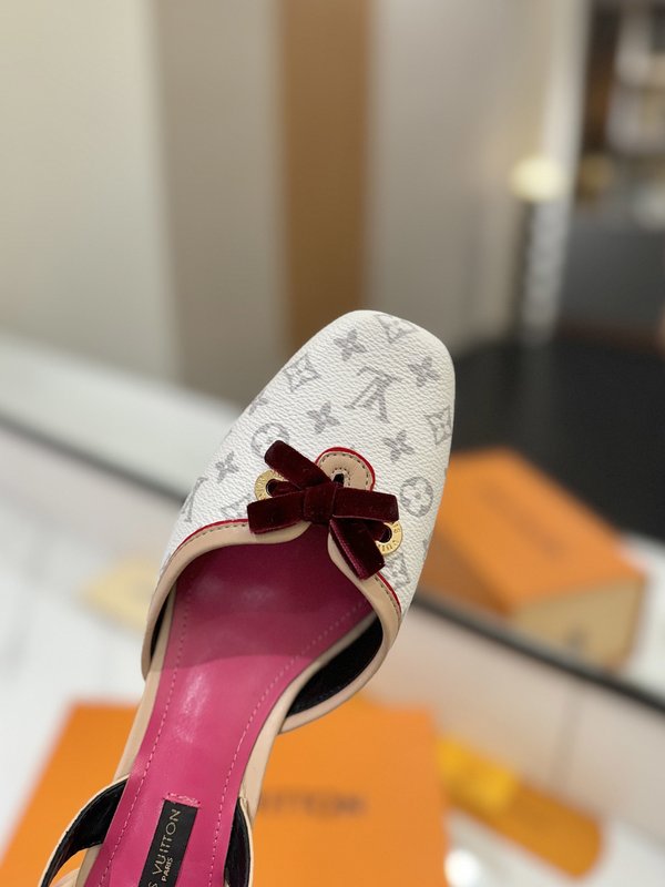 LV 모노그램 데님 하이힐 샌들 001-252508